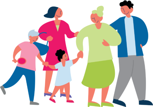 Illustration d'une famille